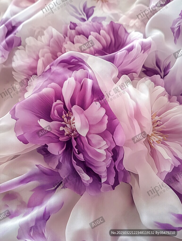 绚烂花卉图案