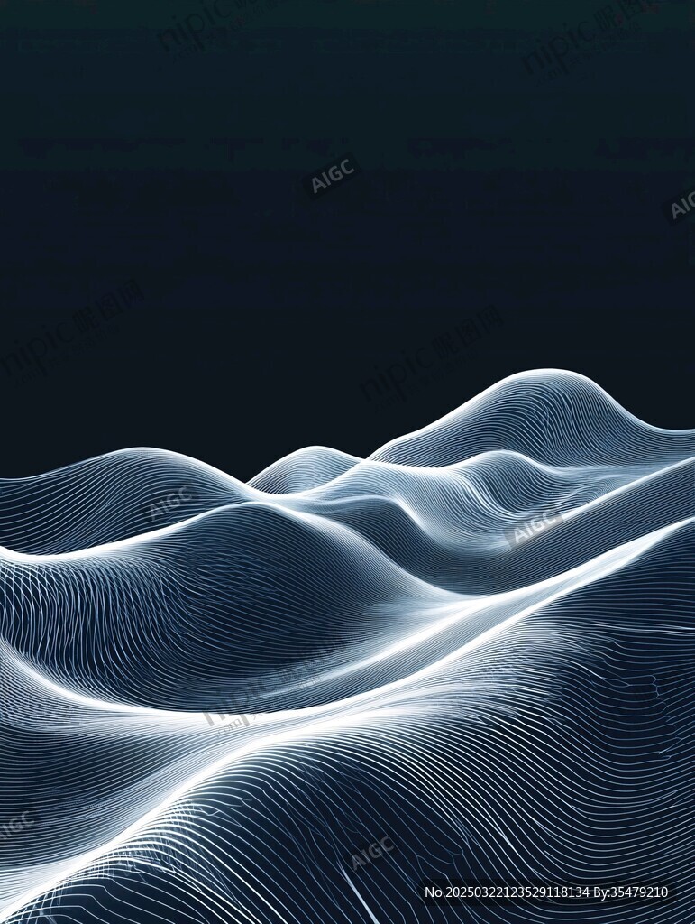 抽象的数字景观
