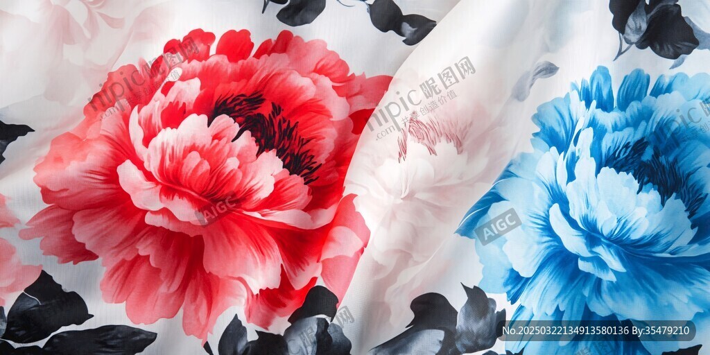 绚丽花卉图案