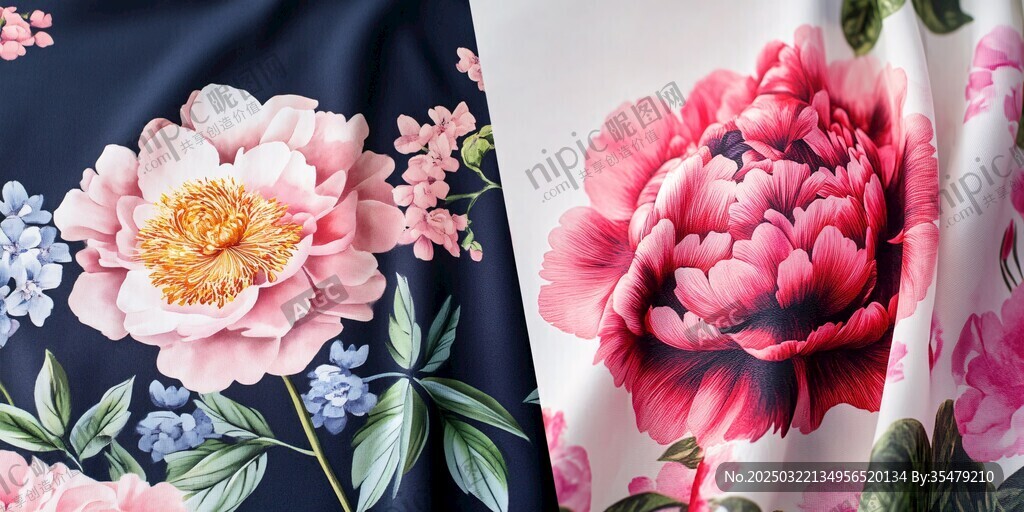 花卉图案的织物