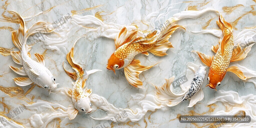 金鱼壁画艺术