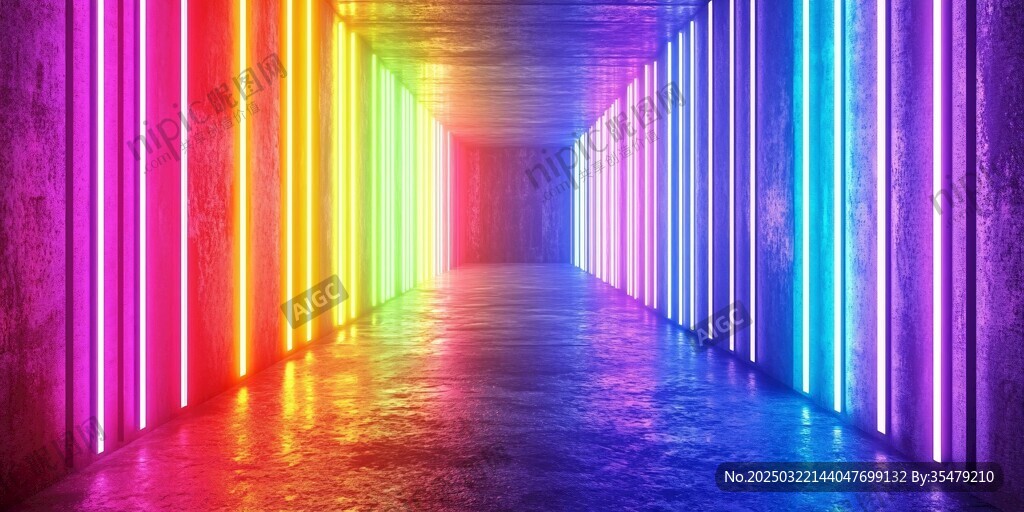 霓虹灯隧道
