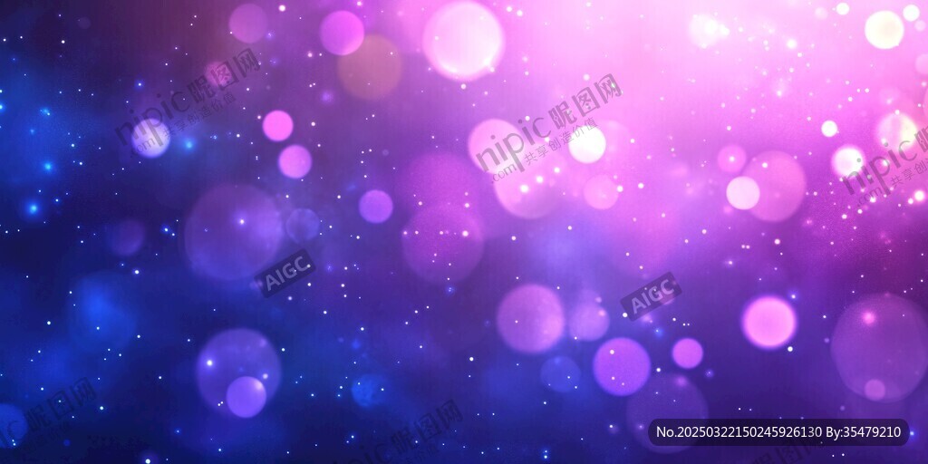 紫色光晕的宇宙之夜