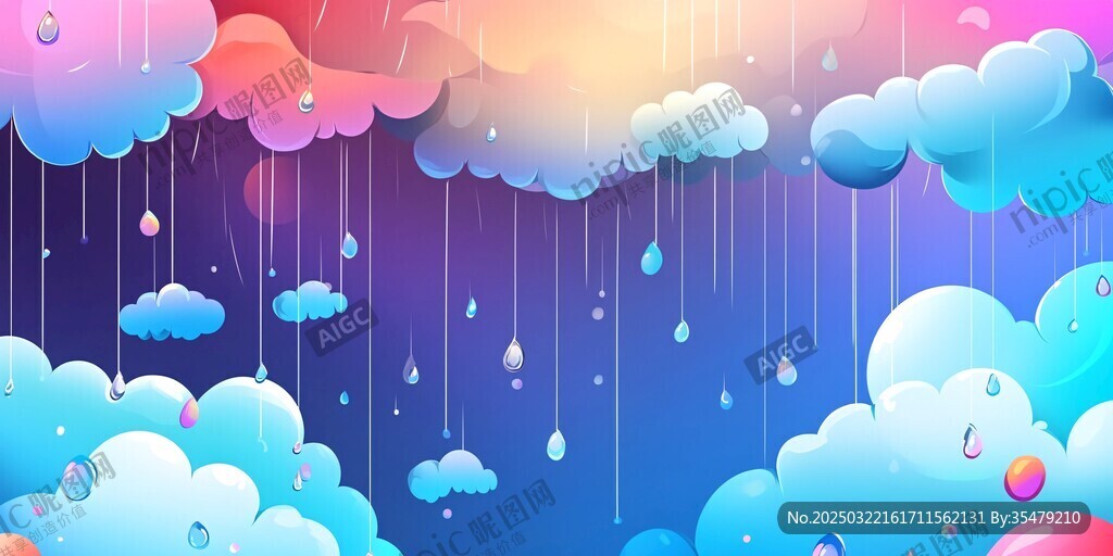 彩虹云雨