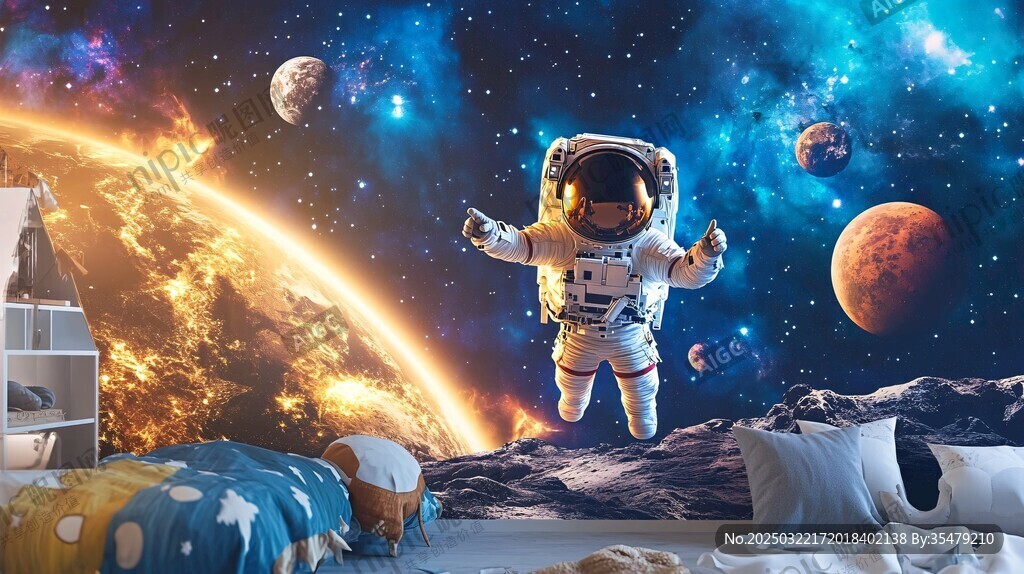 宇宙漫步的宇航员