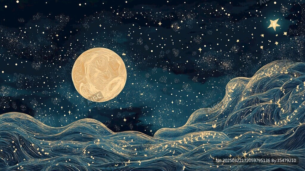 夜幕下的星海