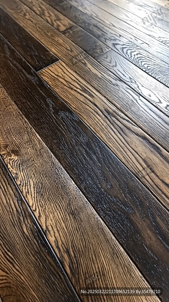 木地板纹理与光影效果