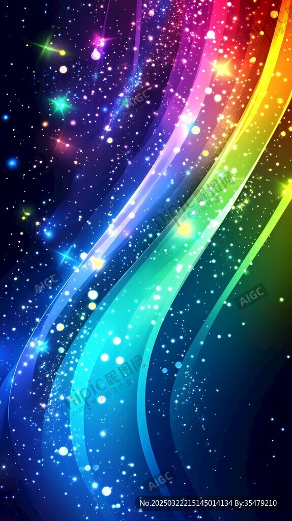 彩虹星空