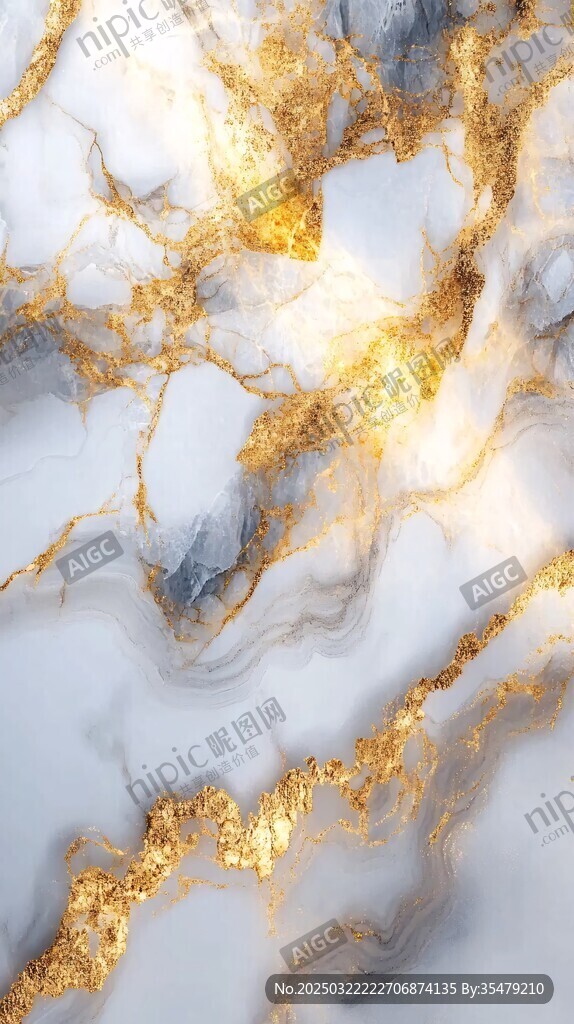 金纹大理石纹理背景