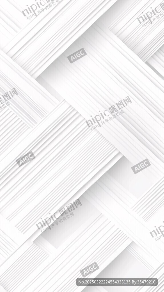 白色几何线条艺术