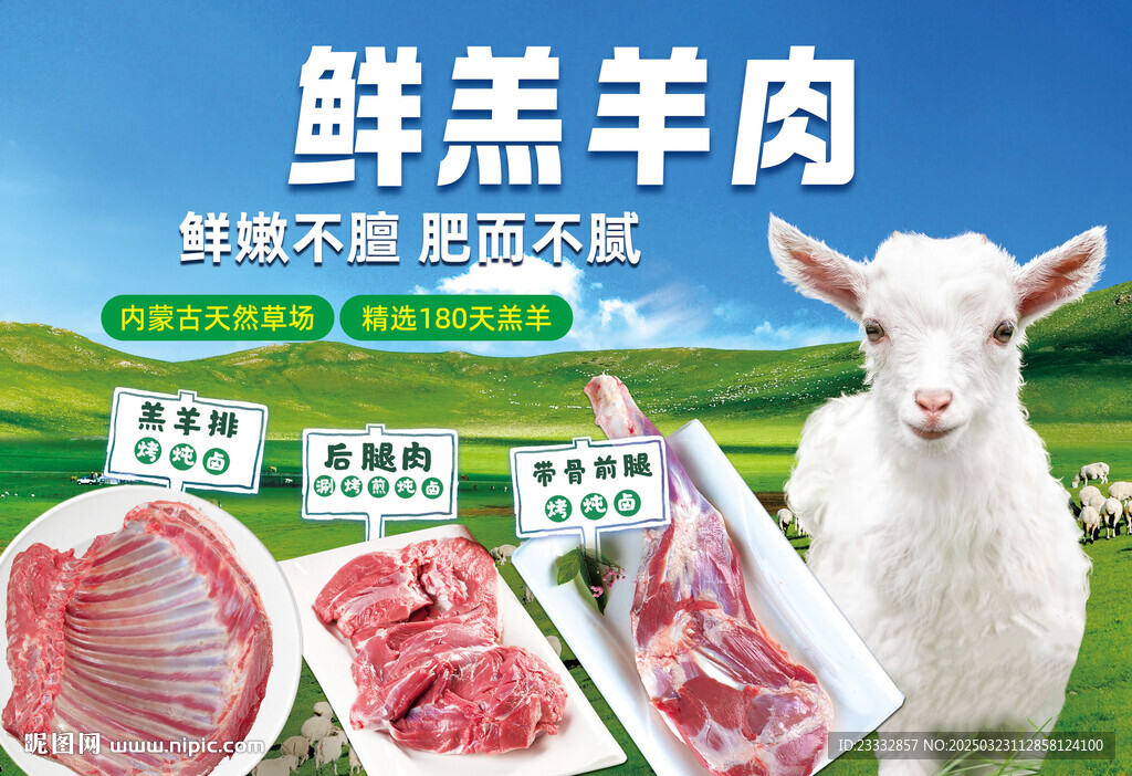 鲜羔羊肉