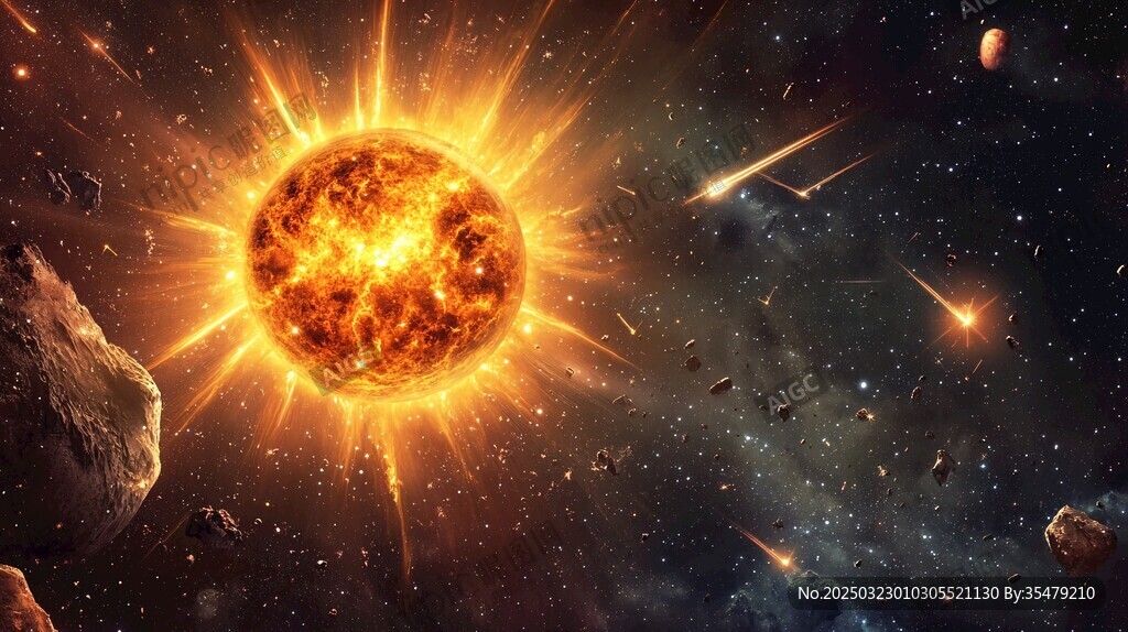 太阳耀斑与小行星带