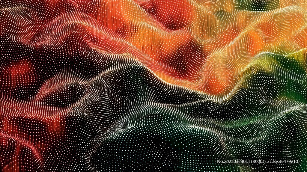 抽象的数字景观