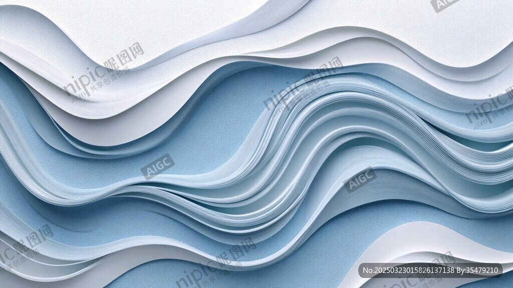 抽象艺术波浪图案