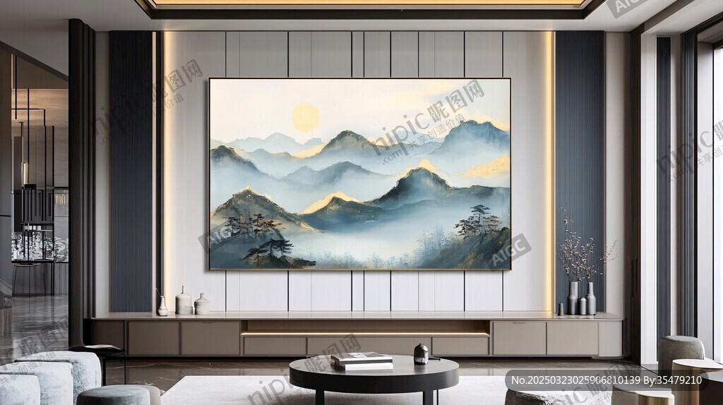 山水画抽象画