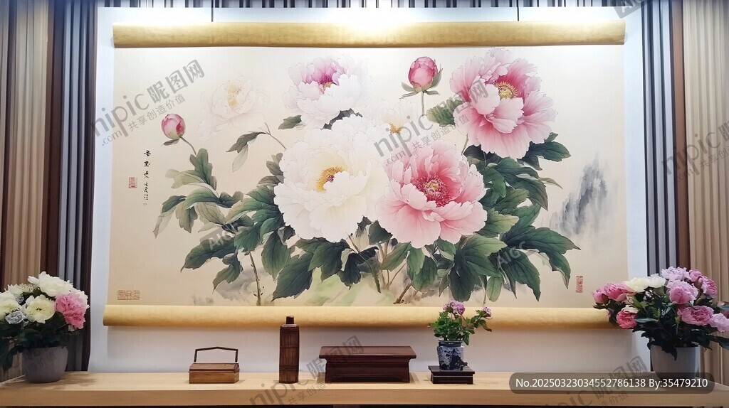 花卉图案装饰画