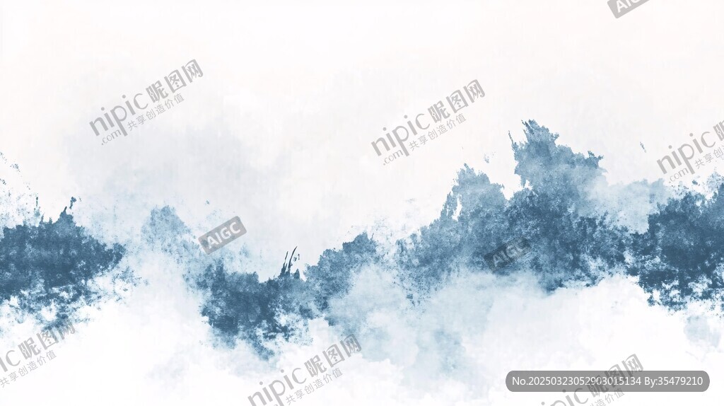 抽象的水墨画