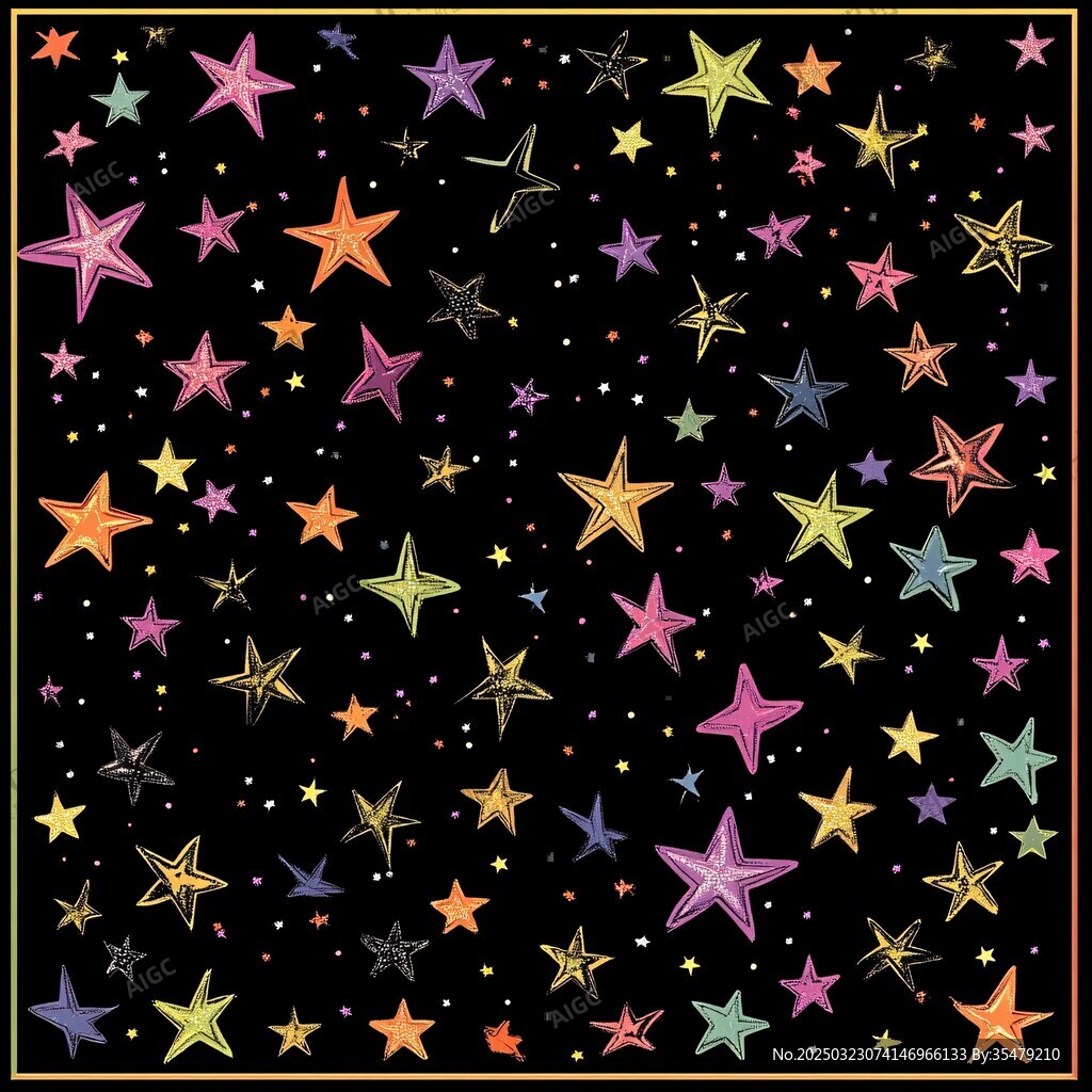 五彩缤纷的星空