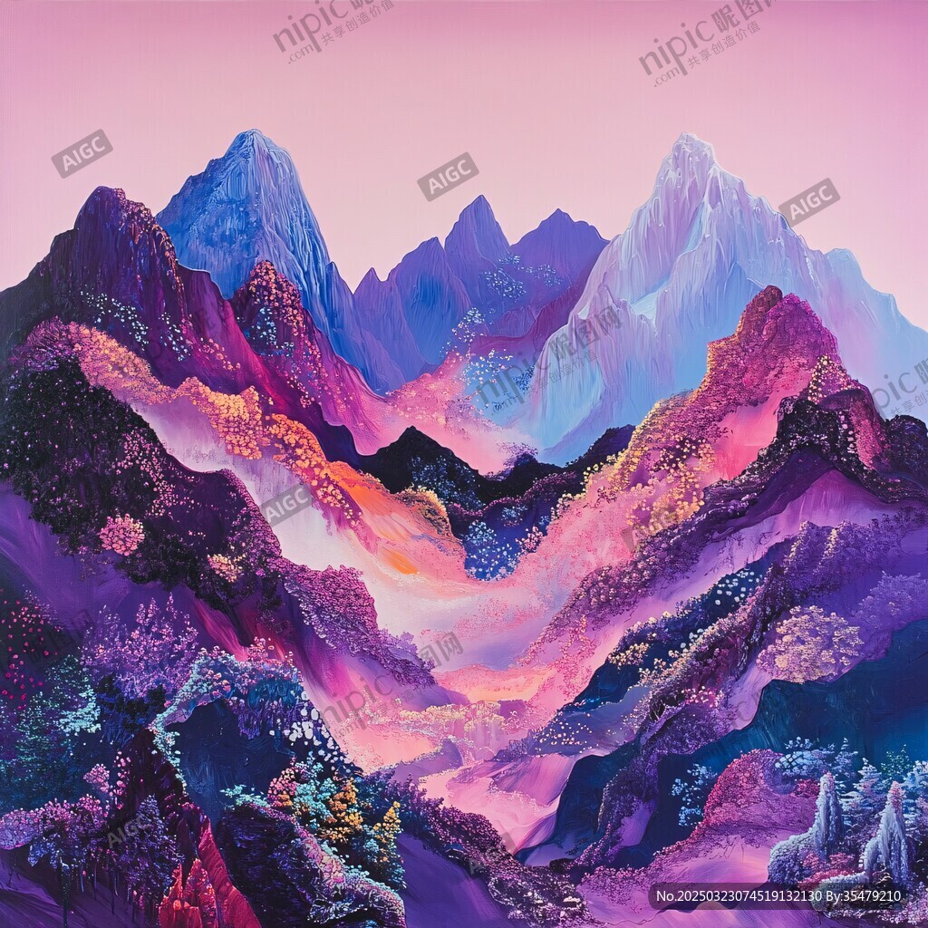 山谷的色彩交响曲