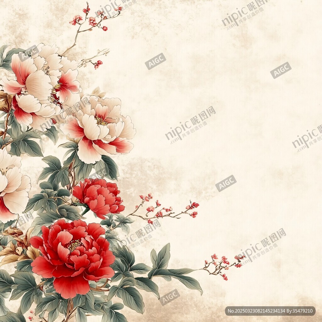 中国风花卉图案
