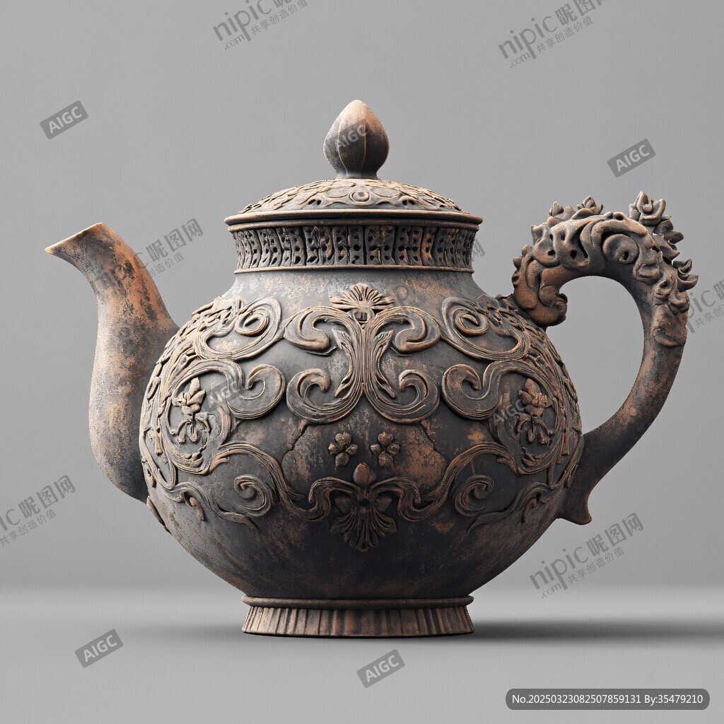 古董陶瓷茶壶