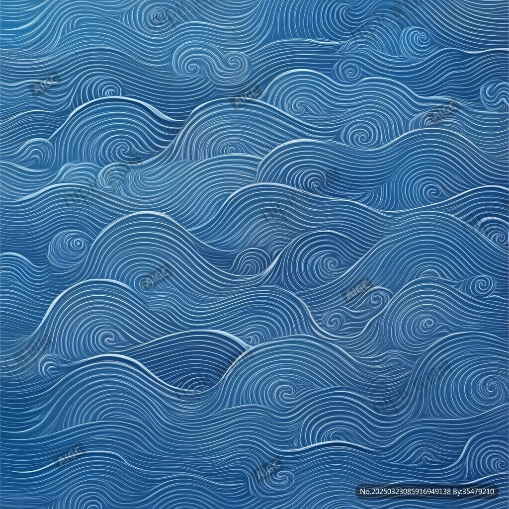 波涛汹涌的海洋