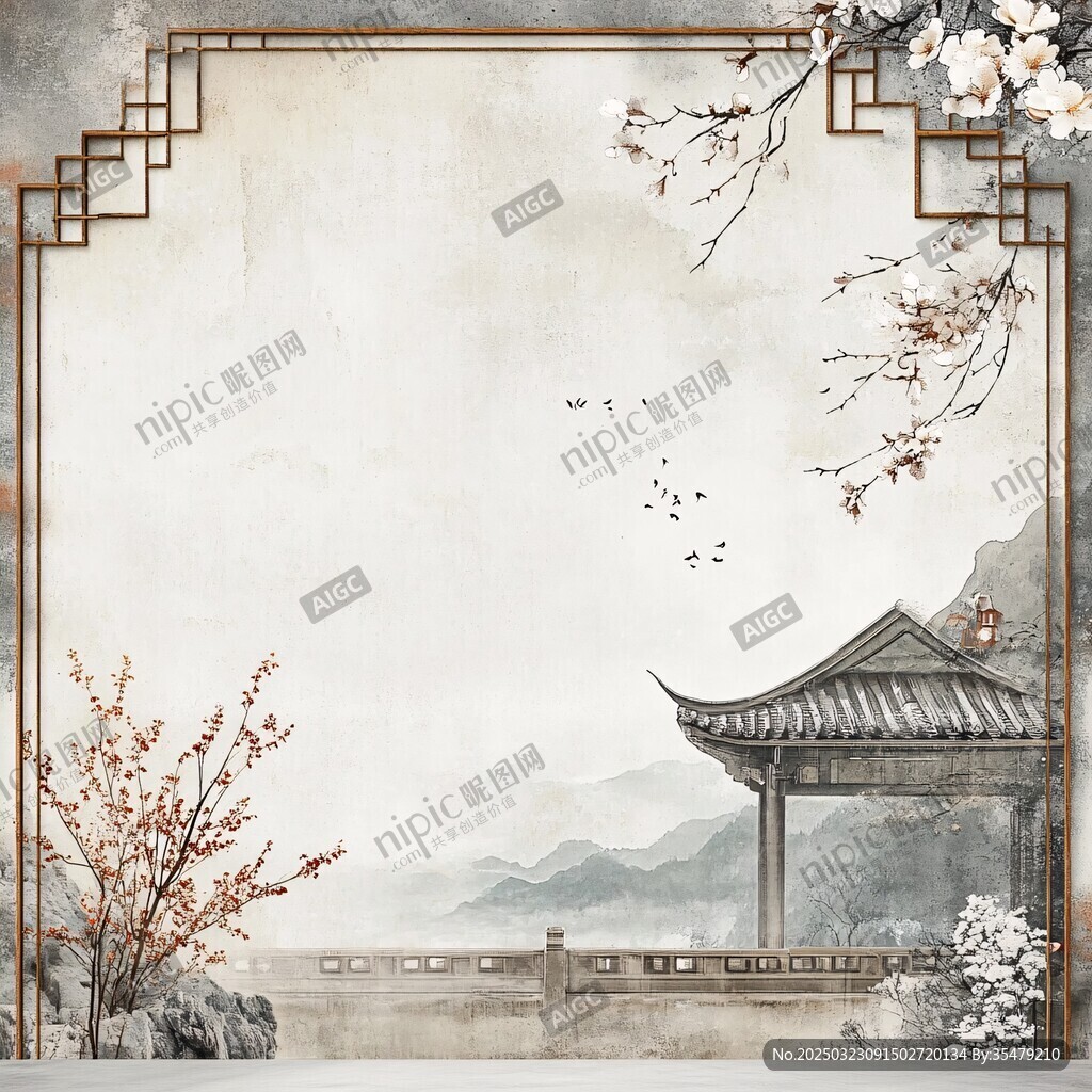 古韵东方意境图