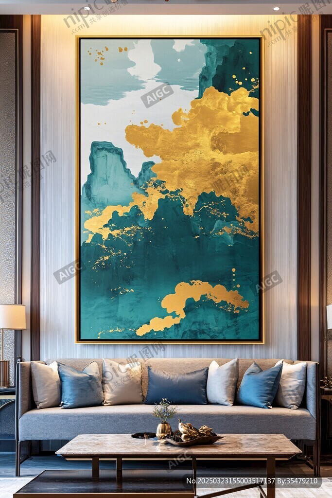 抽象艺术风景画