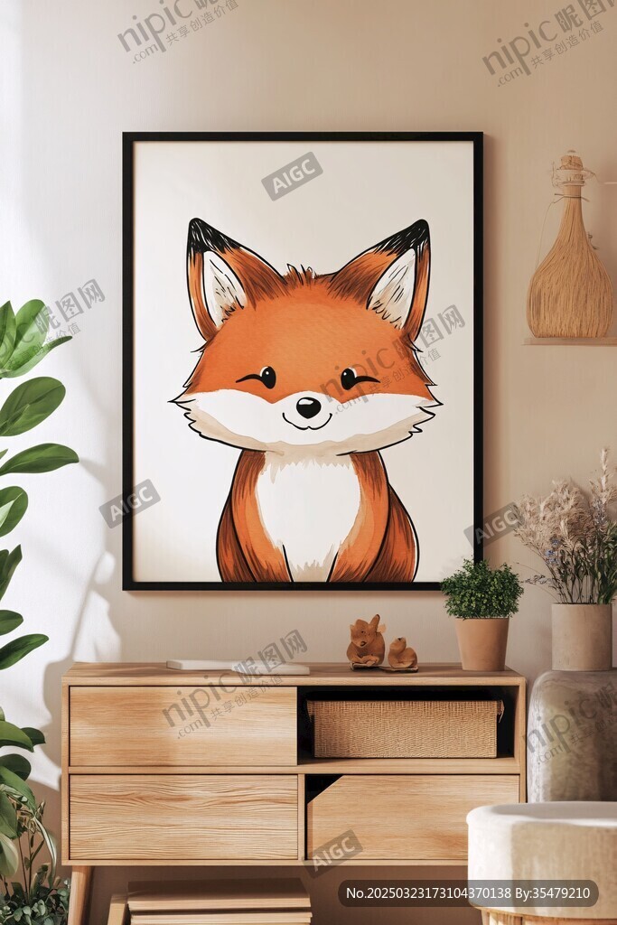 可爱狐狸插画
