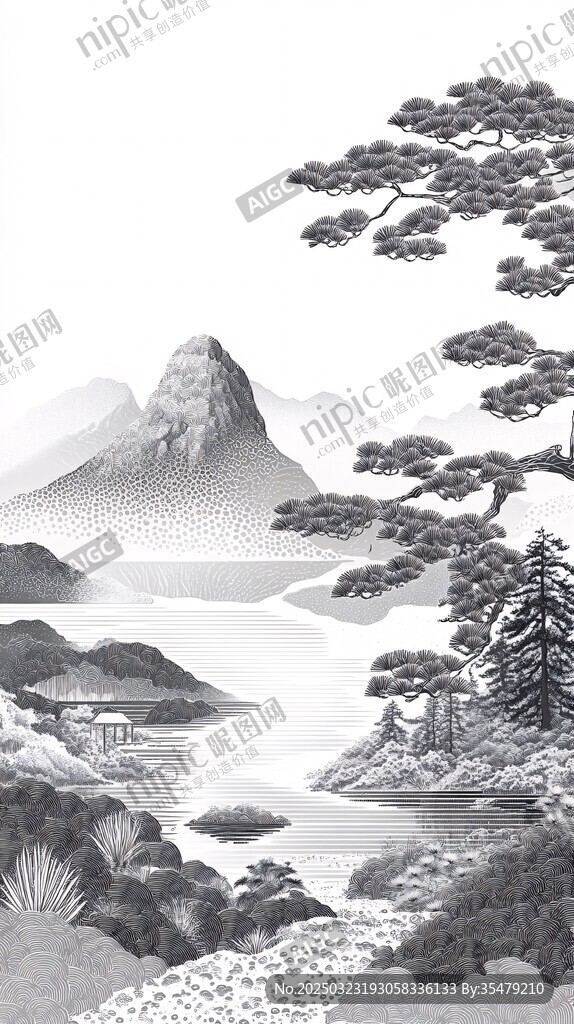 松涛山色
