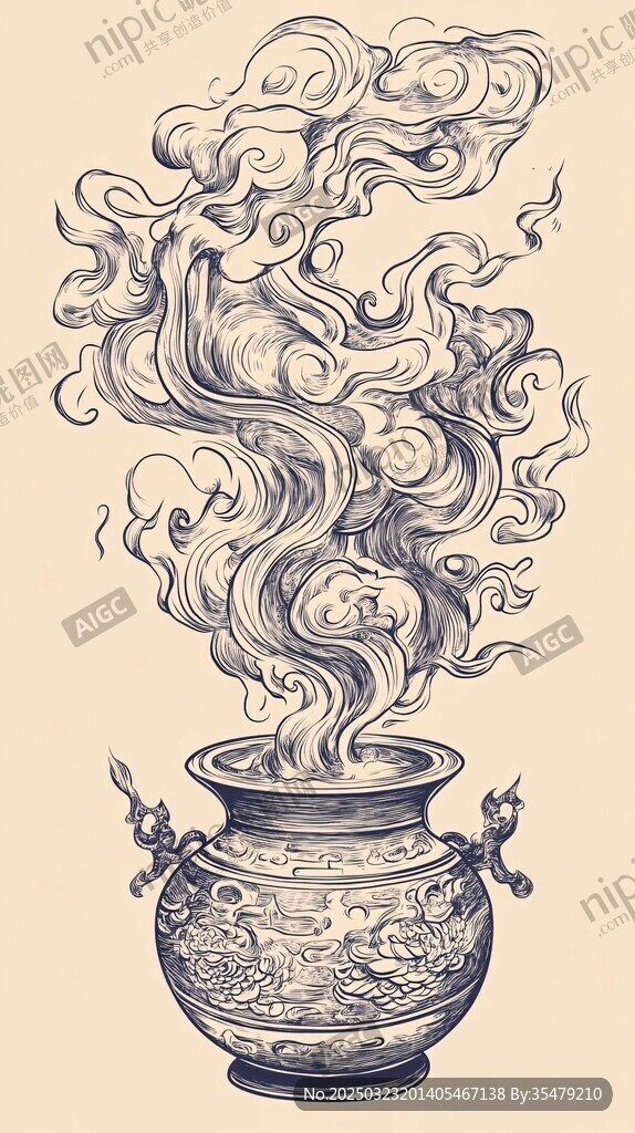 神秘的古代香炉
