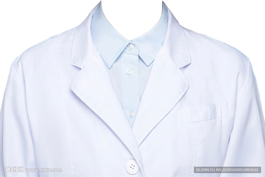 女白大褂白大衣浅蓝色衬衫衣服素