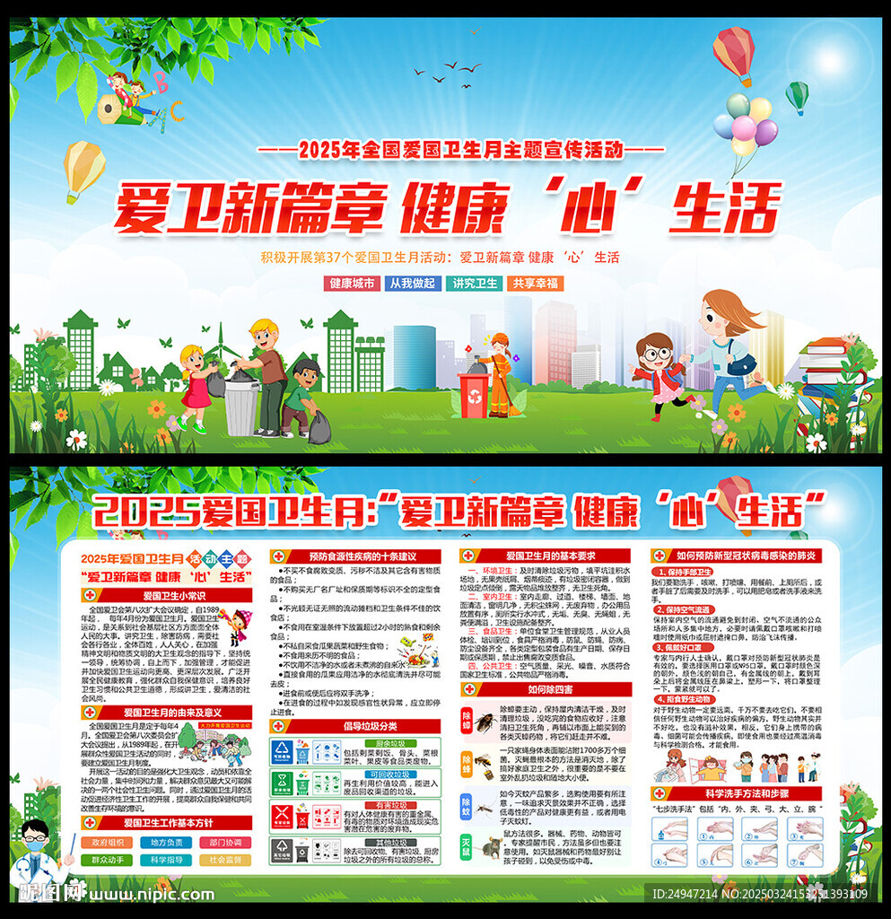 2025年爱国卫生月宣传栏