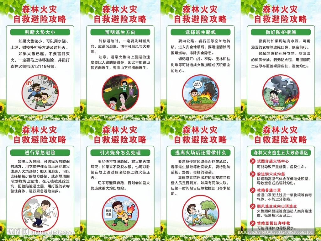 森林火灾自救避险攻略图片