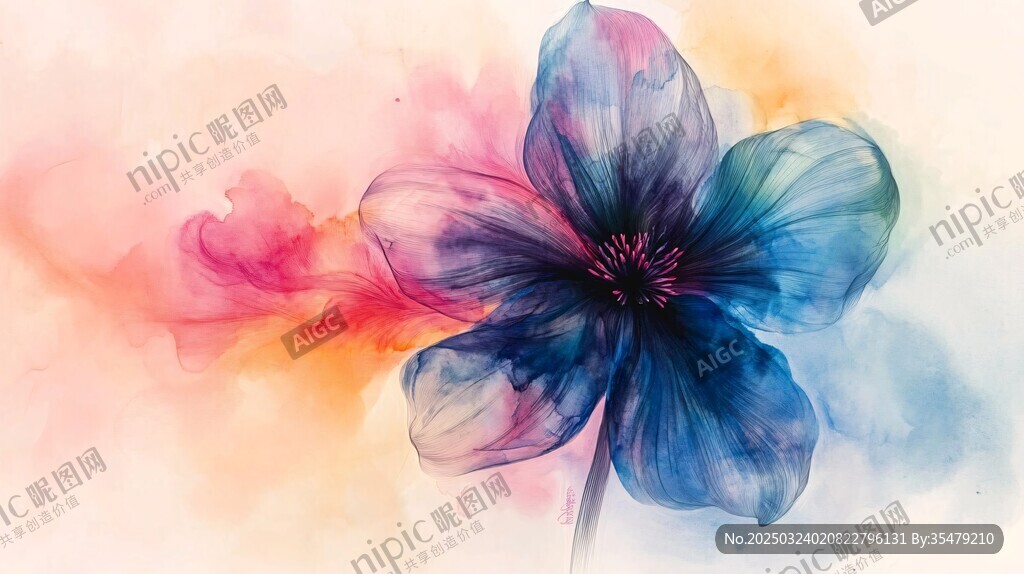 水彩花卉艺术