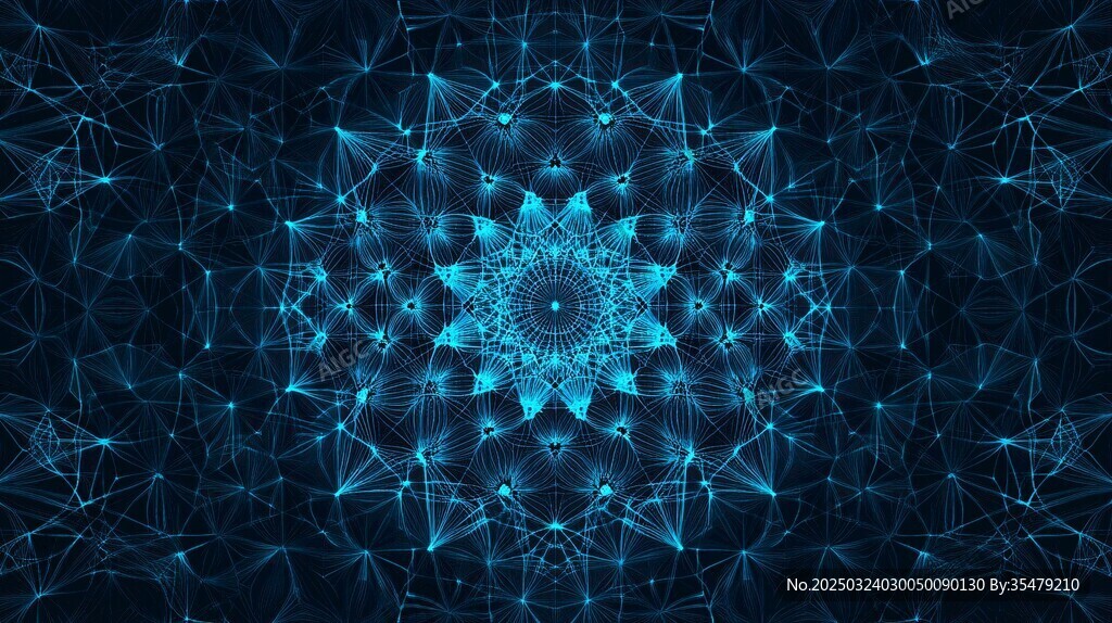神秘蓝色曼陀罗
