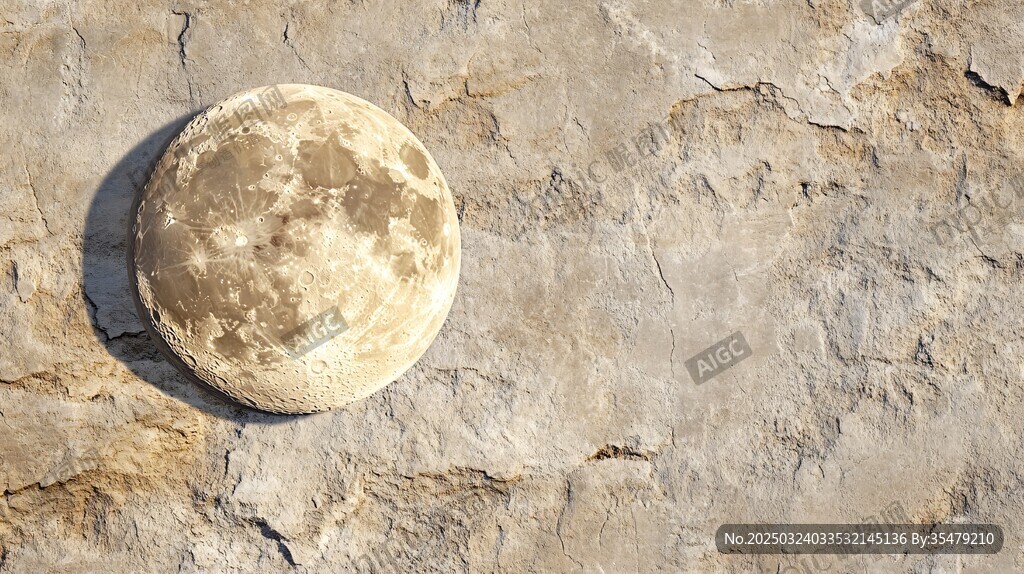 月球与岩石表面