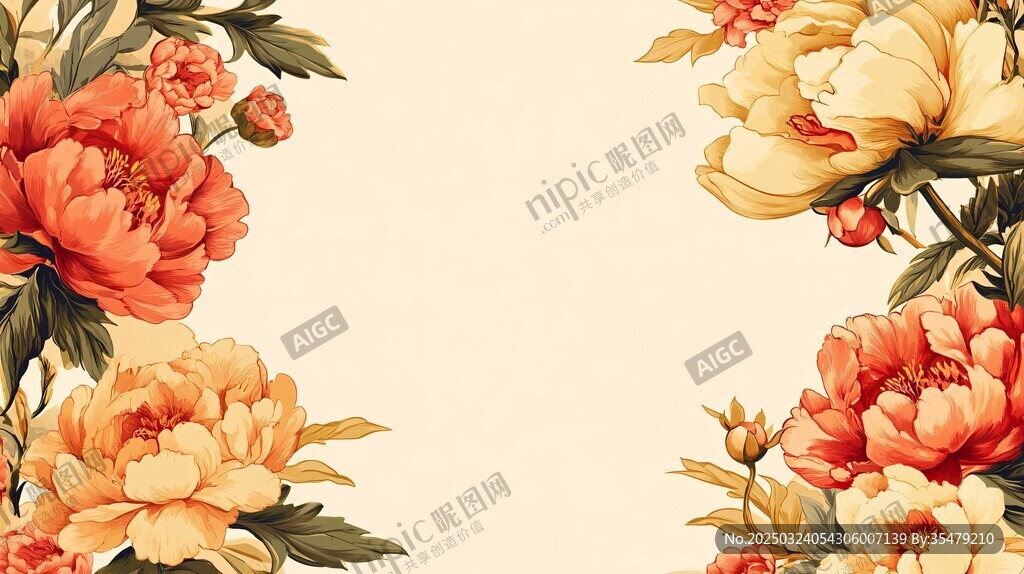 复古花卉壁纸
