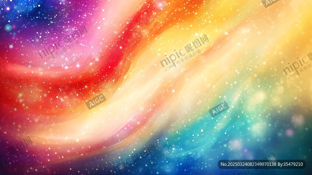 彩色星云抽象图案