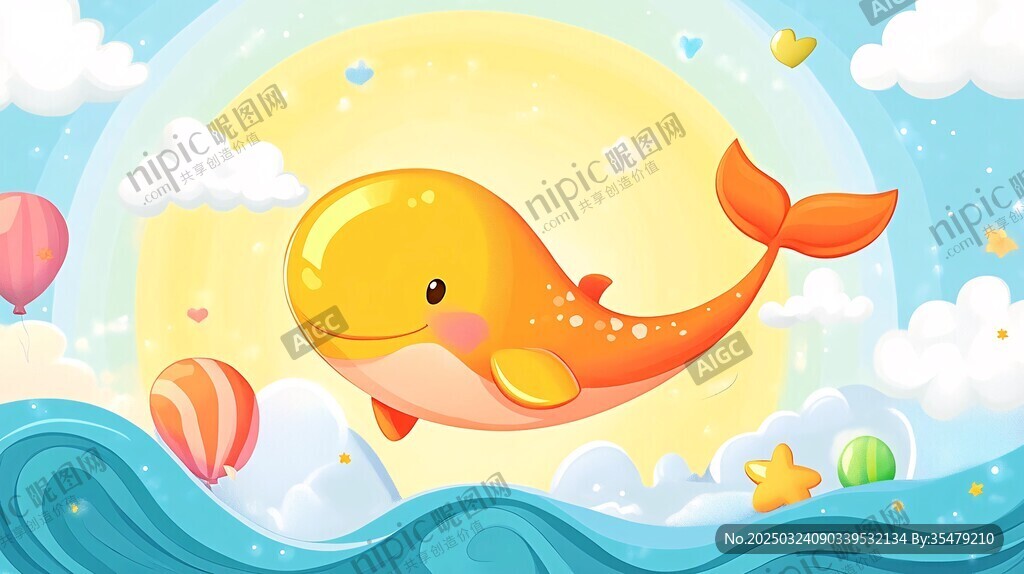 鲸与热气球共舞