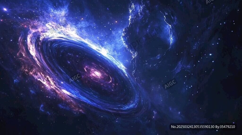 梦幻绚丽的宇宙漩涡景象