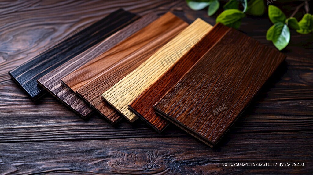 多样实木板材展示