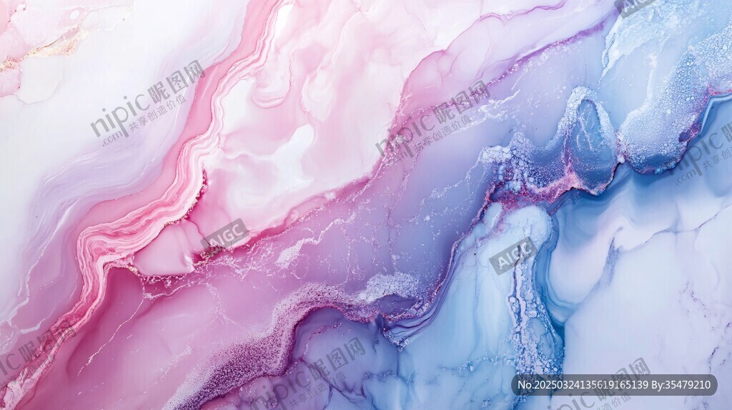 梦幻流体色彩纹理背景图