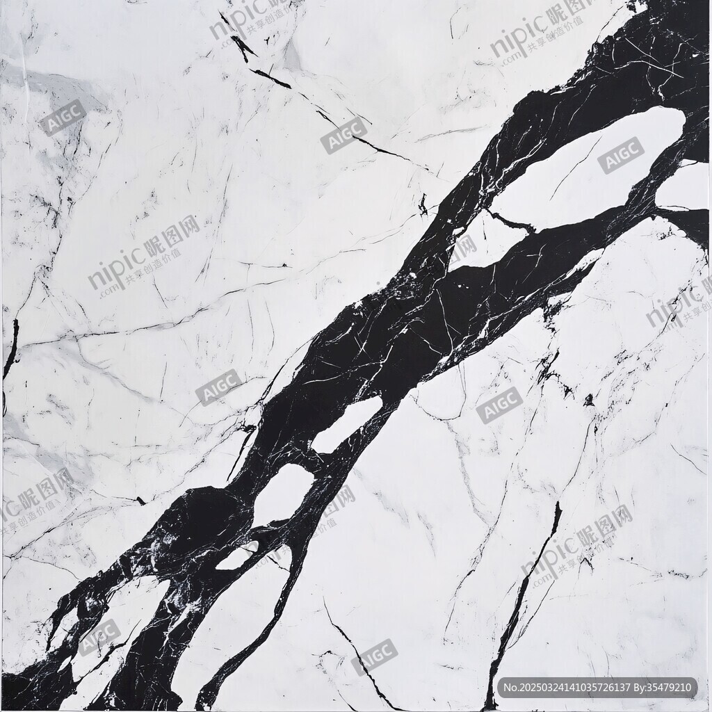 黑白大理石纹理图案