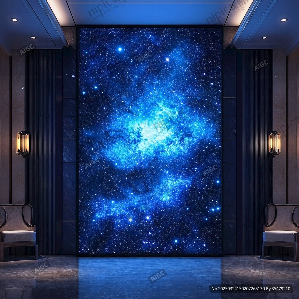 梦幻星空背景墙装饰