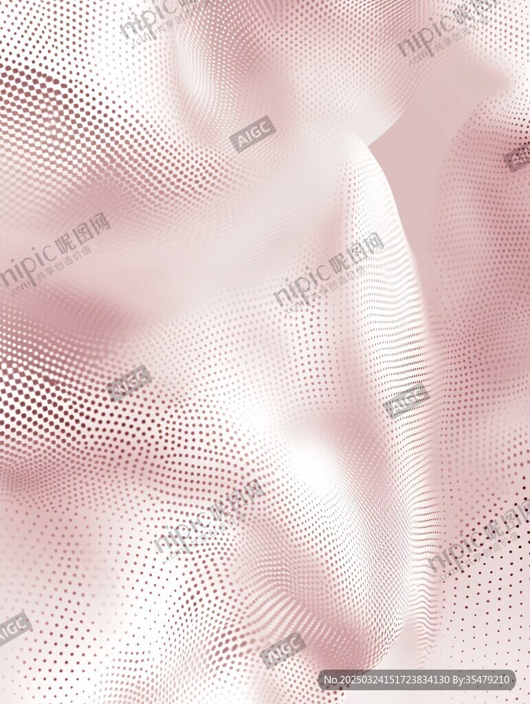 梦幻粉色半调图案背景
