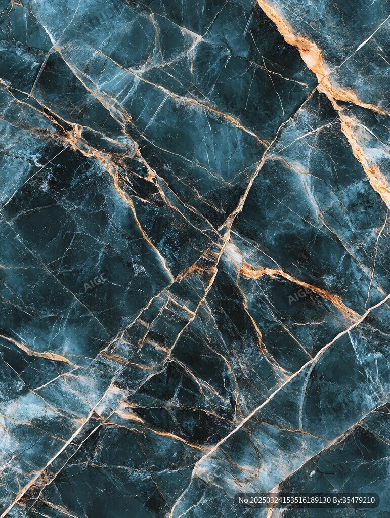 蓝金大理石纹理图案