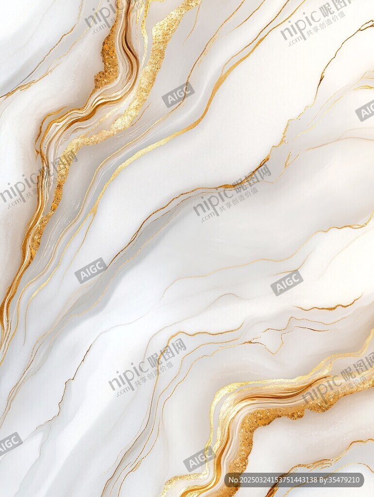 金色纹理的奢华大理石背景