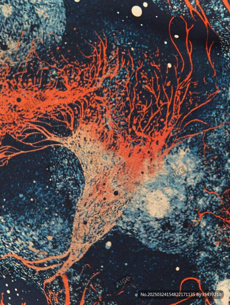 梦幻神经细胞艺术图案