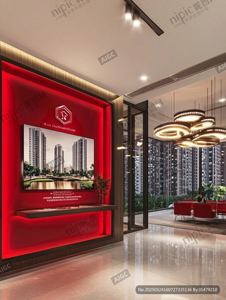 豪华楼盘售楼处展示空间